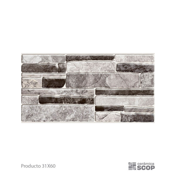 Ceramica Scop - Genova Brillante Negra - 31x60