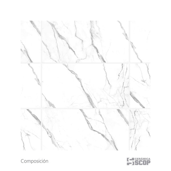 Ceramica Scop Ficha - Pared Cristel Blanco - 31x60